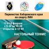 Открыт прием заявок на Первенство Хабаровского края по настольному теннису