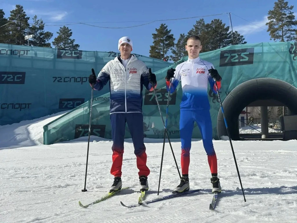 Ветеран СВО из Хабаровского края принимает участие в первых сборах по лыжным гонкам и биатлону среди ветеранов с ограничениями по зрению