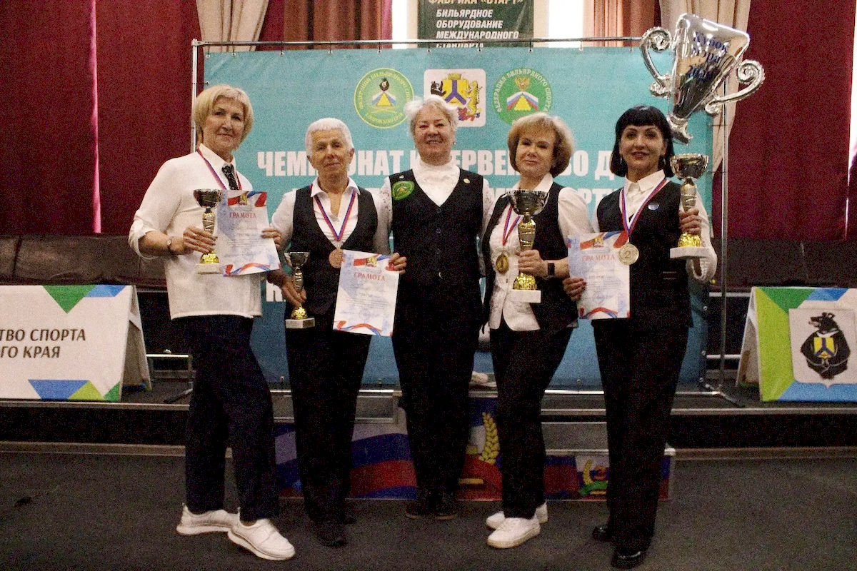 Чемпионат и Первенство ДФО по бильярдному спорту. За 6 игровых дней в турнире, прошедшем в Хабаровске, приняли участие более 150 человек